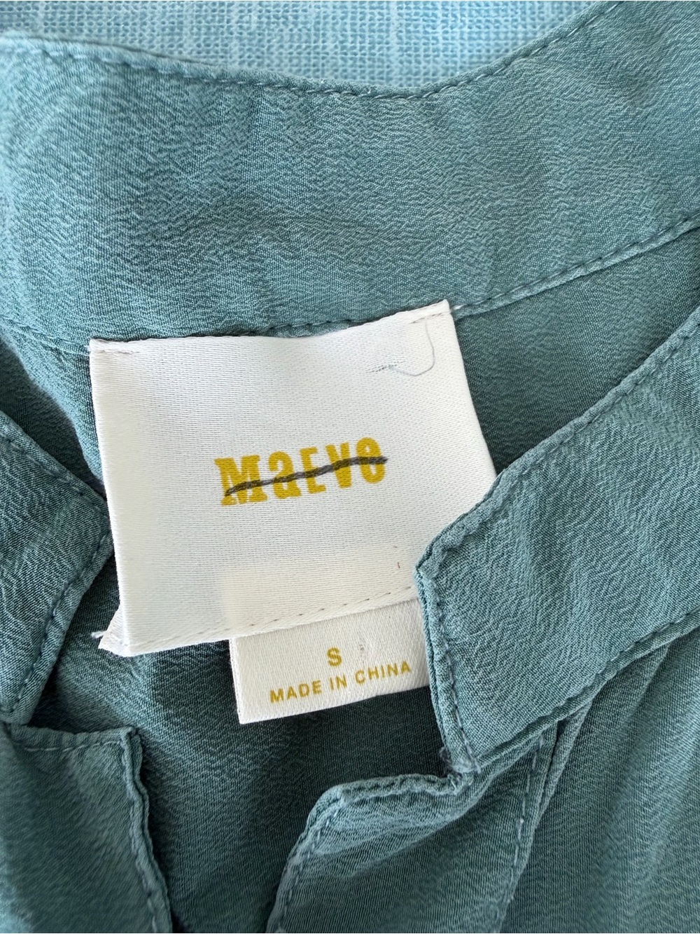 Anthropologie Maeve Silk Rosalyn Button Down Tunic Top Sage Green Oversized S - Picture 8 of 11